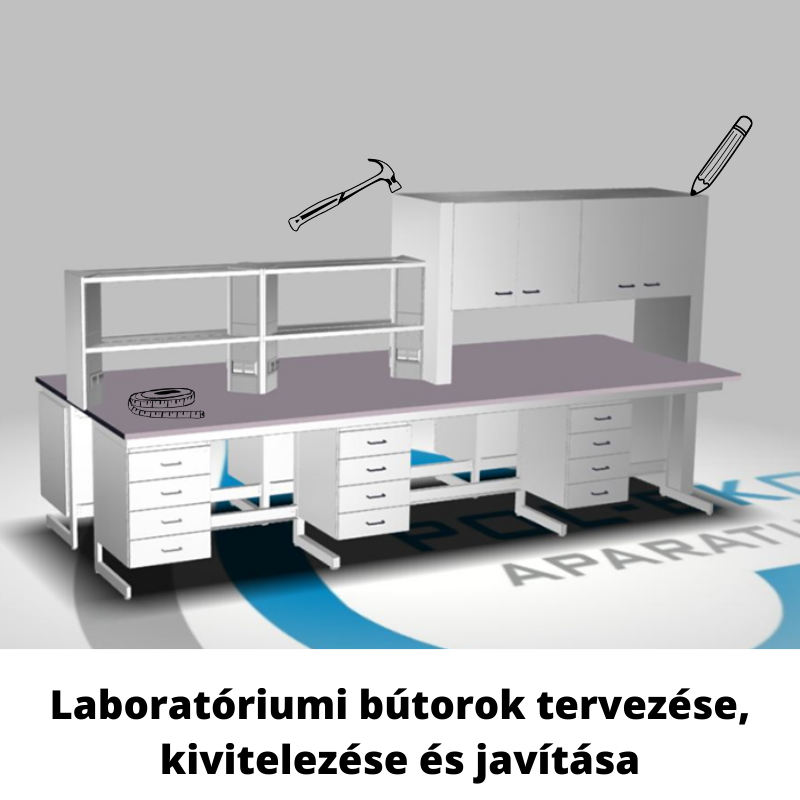 Laboratóriumi bútorok tervezése, kivitelezése és javítása