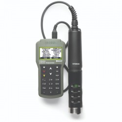 HI98494 típusú hordozható, terepi többparaméteres pH/vezkép/oldott oxigén mérőműszer Bluetooth funkcióval, táskában