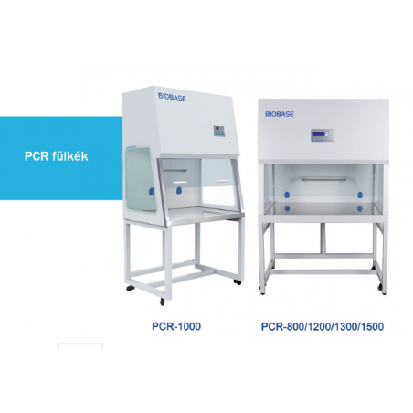 BIOBASE PCR-1000 típusú PCR fülke, 1000 mm széles